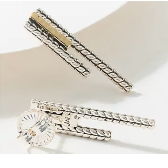 NWB John Hardy Jai Earrings! Unique, Wear With Everything Two-toned Earrings! - Picture 2 of 7